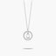 Collar de plata 1ª ley circonitas U ALPHABET SILVER