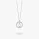 Collar de plata 1ª ley circonitas U ALPHABET SILVER