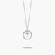 Collar de plata 1ª ley circonitas V ALPHABET SILVER