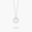 Collar de plata 1ª ley circonitas W ALPHABET SILVER