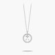 Collar de plata 1ª ley circonitas X ALPHABET SILVER