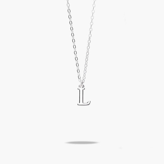 Collar de plata 1ª ley L MY ABC