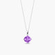 Collar de plata 1ª ley amatista violeta 10 mm PRISM