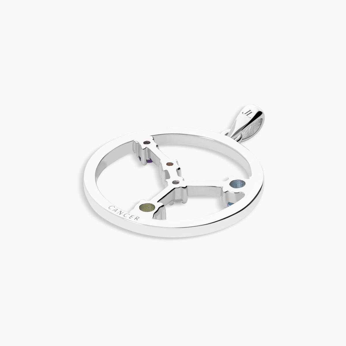 Colgante plata primera ley Cáncer GLIMMERS