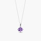 Collar de plata 1ª ley amatista violeta 8 mm PRISM