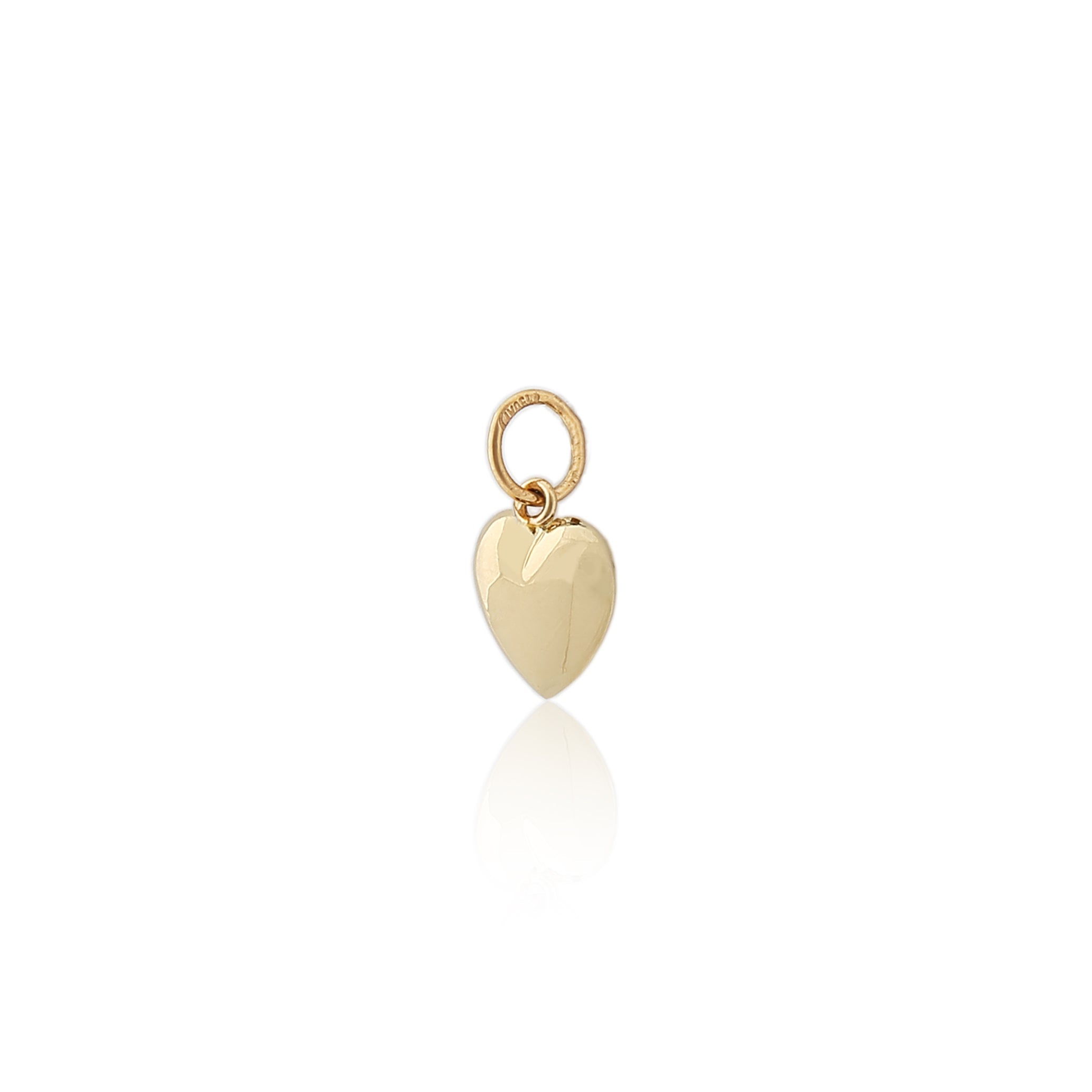 Colgante corazón de oro 18K 6 mm