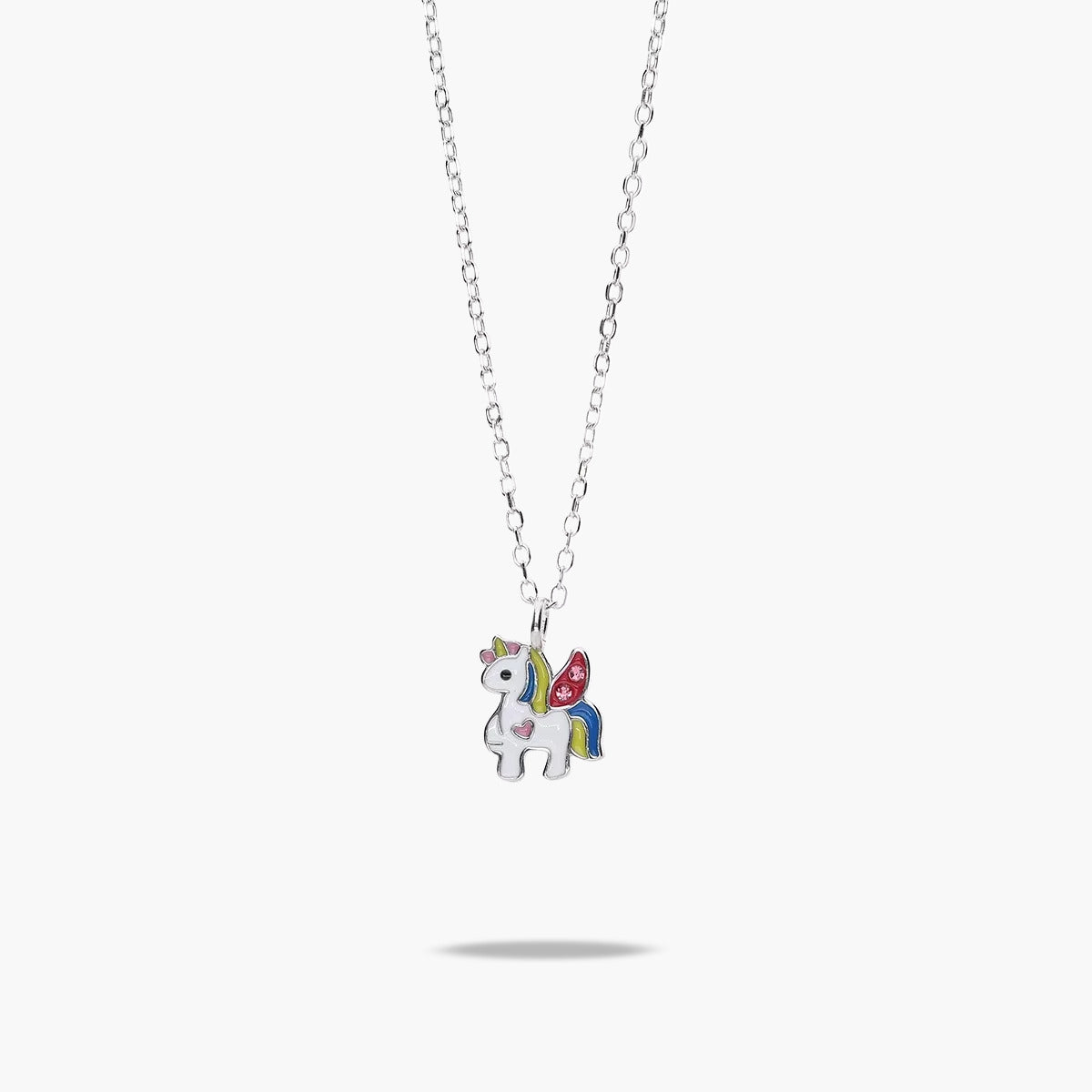 Collar unicornio de plata 1ª ley circonitas 10 mm