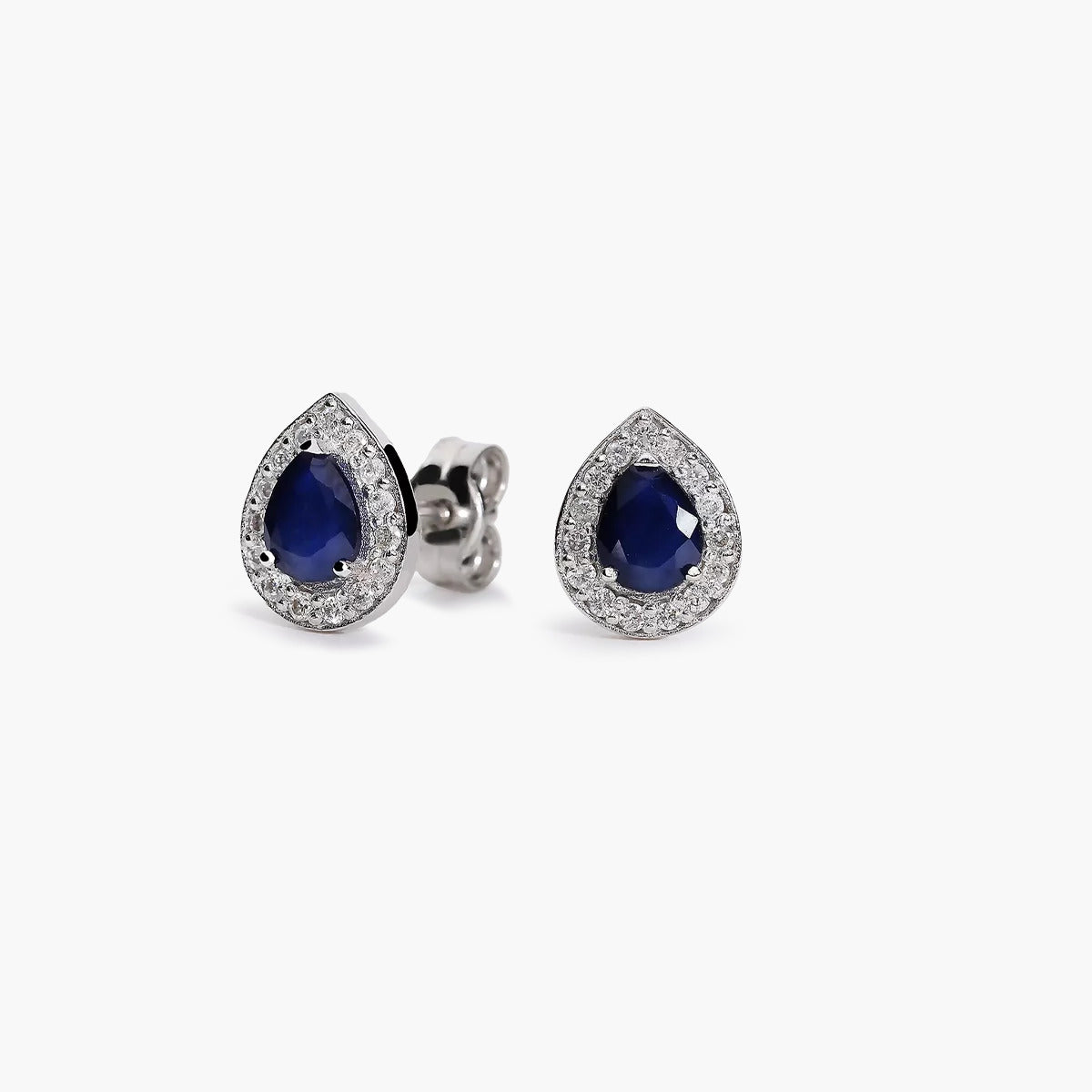 Pendiente diamante natural 0.15 ct. oro 18 quilates