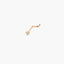 Piercing de nariz de oro 18K diamante natural 0.01 ct. 9 mm