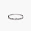 Anillo de oro blanco 18K diamante natural 0.07 ct.