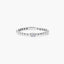 Anillo de oro blanco 18K diamante natural 0.04 ct.