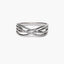 Anillo de oro blanco 18K diamante natural 0.085 ct. STARLACE