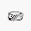 Anillo de oro blanco 18K diamante natural 0.02 ct. STARLACE