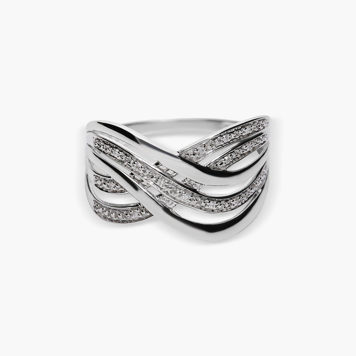 Anillo diamante natural 0.03 ct. oro 18 quilates