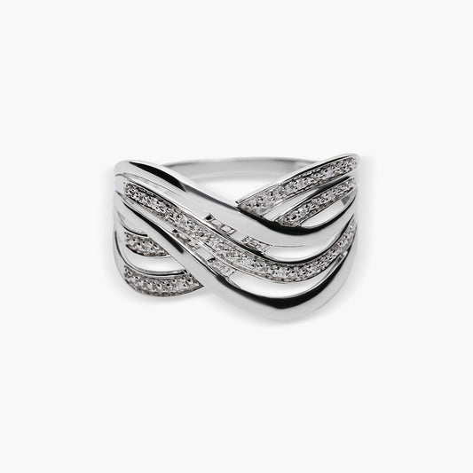 Anillo diamante natural 0.03 ct. oro 18 quilates