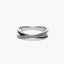 Anillo de oro blanco 18K diamante natural 0.102 ct.