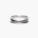 Anillo de oro blanco 18K diamante natural 0.102 ct.