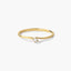 Anillo de oro 18K diamante natural 0.03 ct. SWIRL