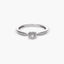 Anillo diamante natural 0.10 ct. oro 18 quilates