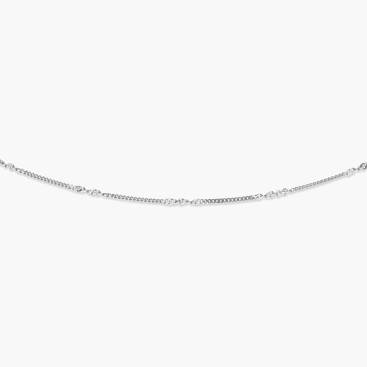 Cadena de plata 1ª ley 40 cm