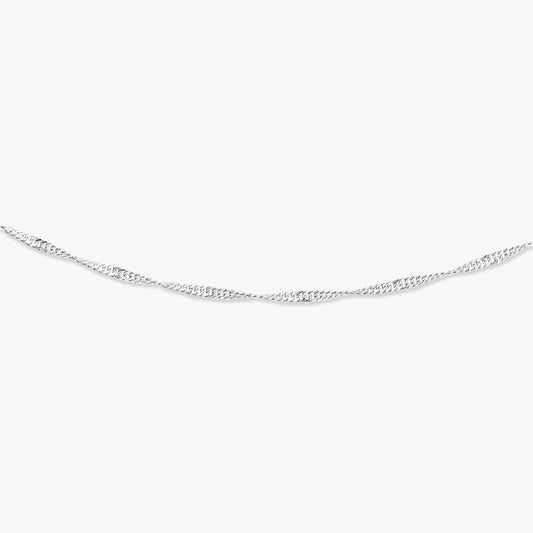Cadena de plata 1ª ley 40 cm