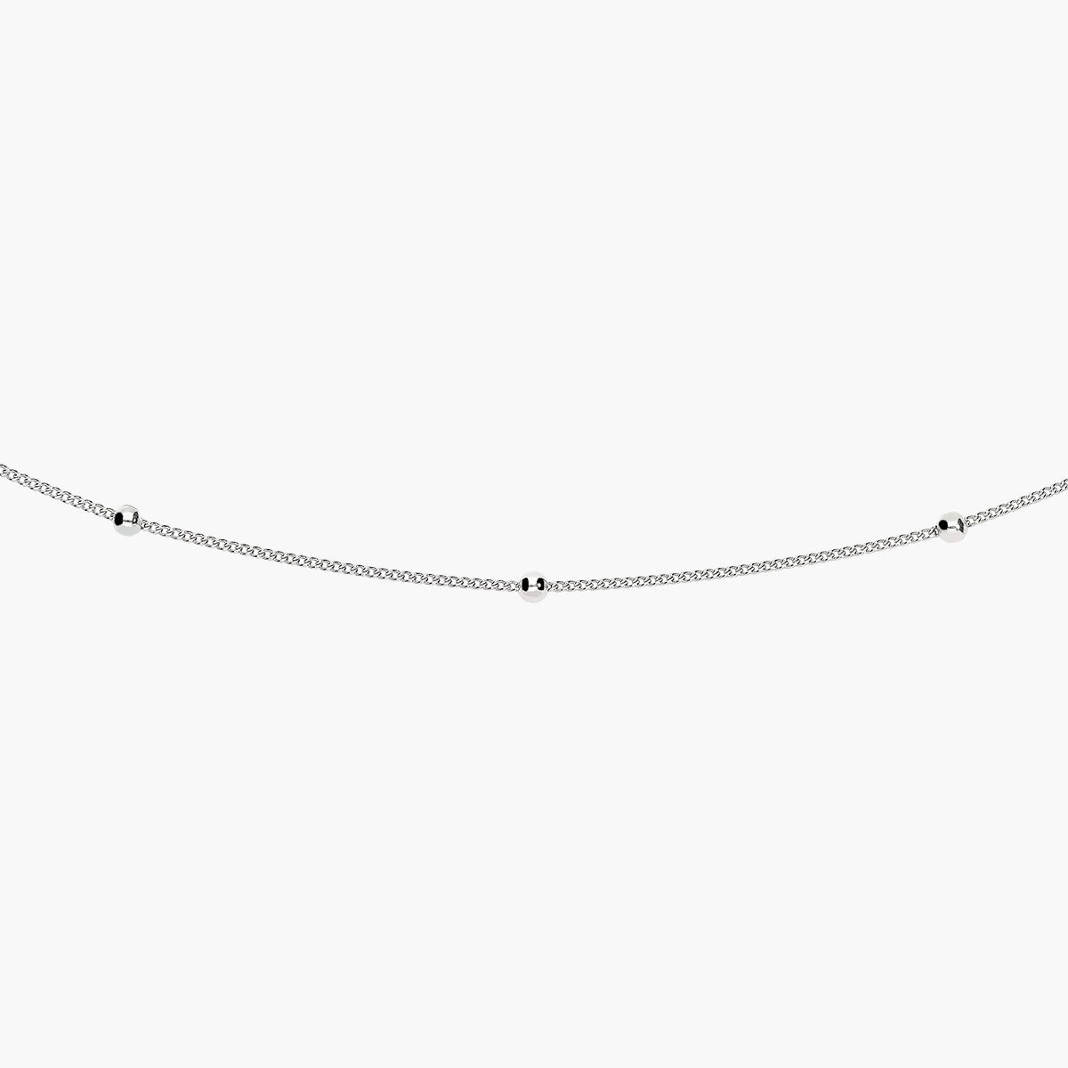 Cadena de plata 1ª ley 45 cm