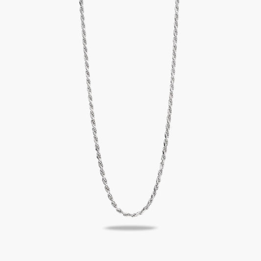 Gargantilla de plata 1ª ley 45 cm cordón