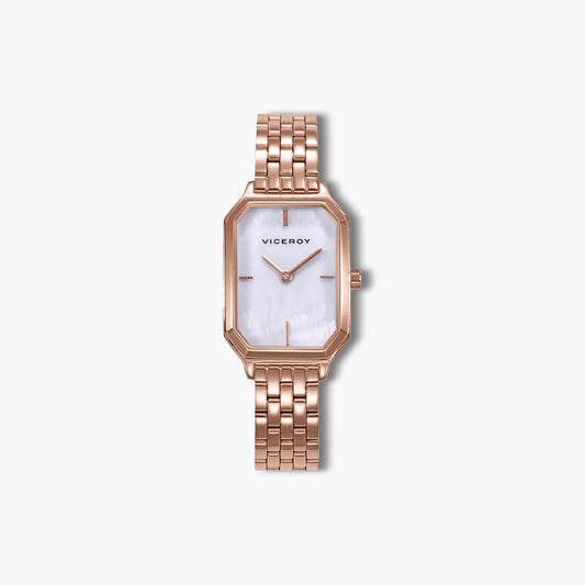 Reloj Viceroy Chic 401288-07 acero rosa esfera nácar blanca