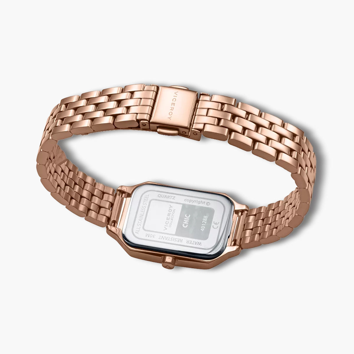 Reloj Viceroy Chic 401288-07 acero rosa esfera nácar blanca