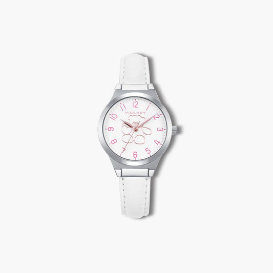 Reloj Viceroy Sweet 401322-04 infantil blanco con dibujo oso rosa