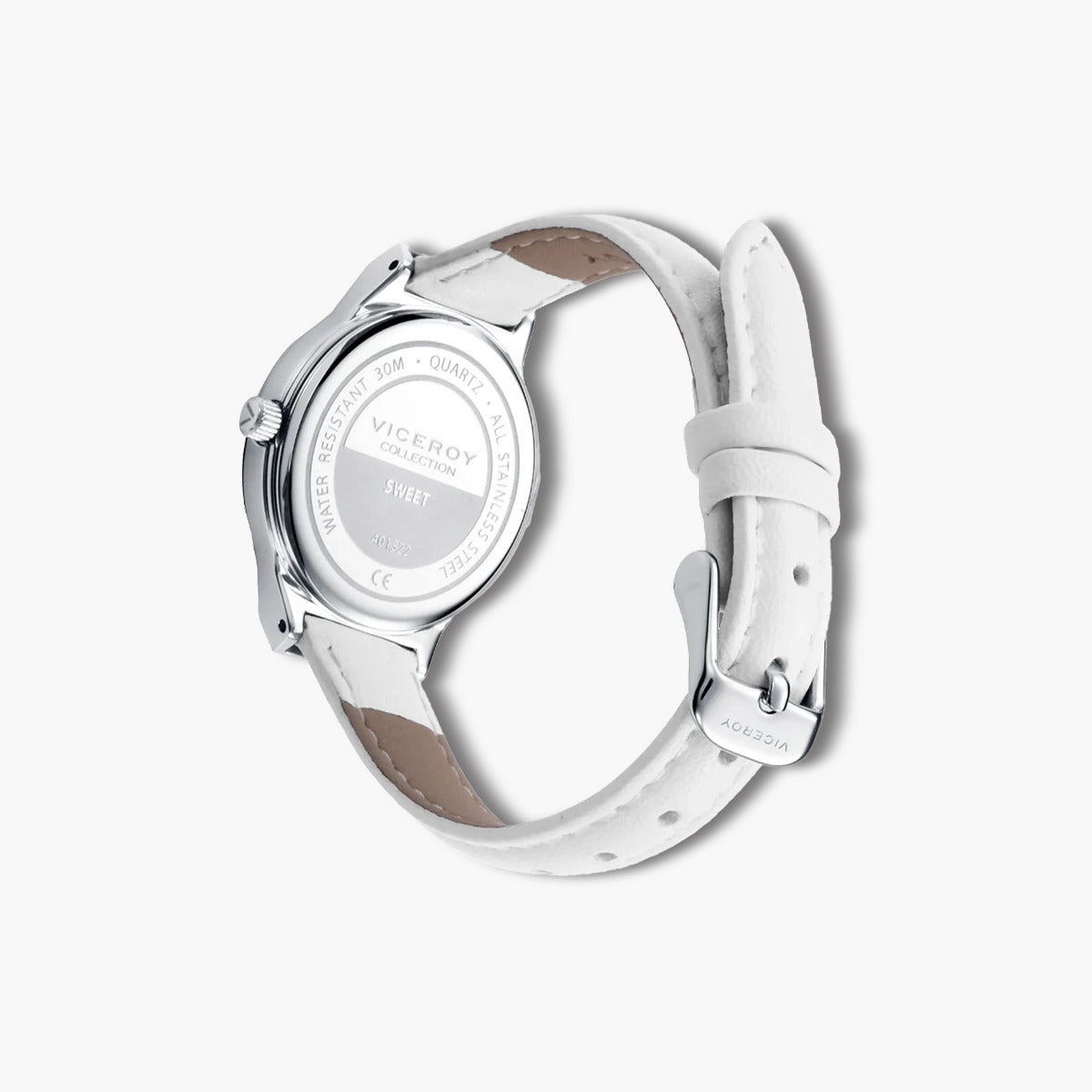 Reloj Viceroy Sweet 401322-04 infantil blanco con dibujo oso rosa