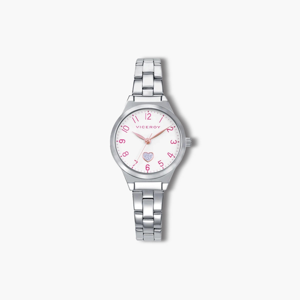 Reloj Viceroy Sweet 401324-04 infantil esfera blanca con dibujo corazón