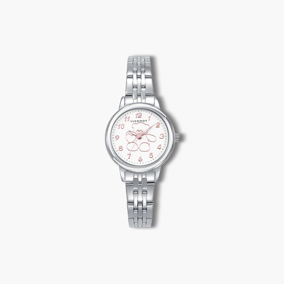 Reloj Viceroy Sweet 401328-05 infantil acero con dibujo oso rosa
