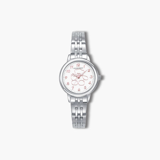 Reloj Viceroy Sweet 401328-05 infantil acero con dibujo oso rosa