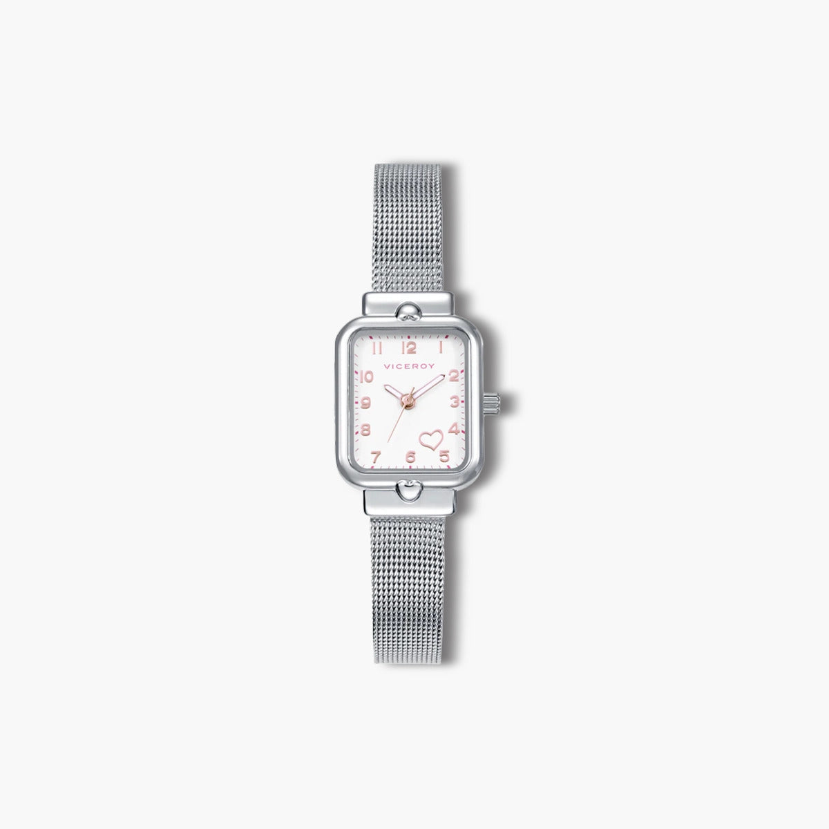 Reloj Viceroy Sweet 401332-05 infantil acero esfera blanca con corazón rosa