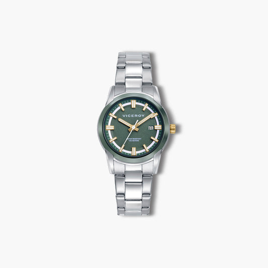 Reloj Viceroy Nexus 401348-67 acero bicolor esfera verde