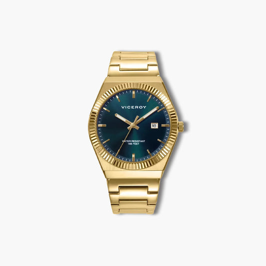 Reloj Viceroy Dress 401433-67 acero dorado esfera verde
