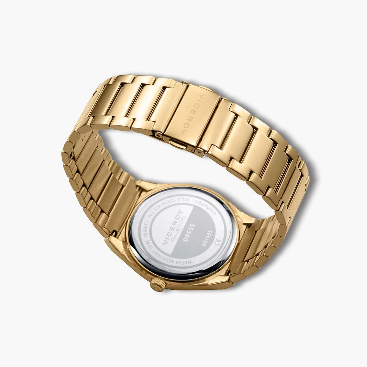 Reloj Viceroy Dress 401433-67 acero dorado esfera verde