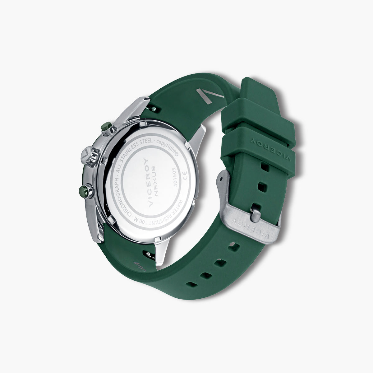 Reloj Viceroy Nexus 401505-67 acero bicolor correa y esfera verde