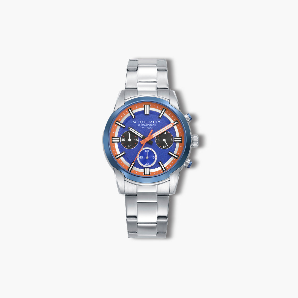 Reloj Viceroy Nexus 401507-37 acero bicolor esfera azul y naranja