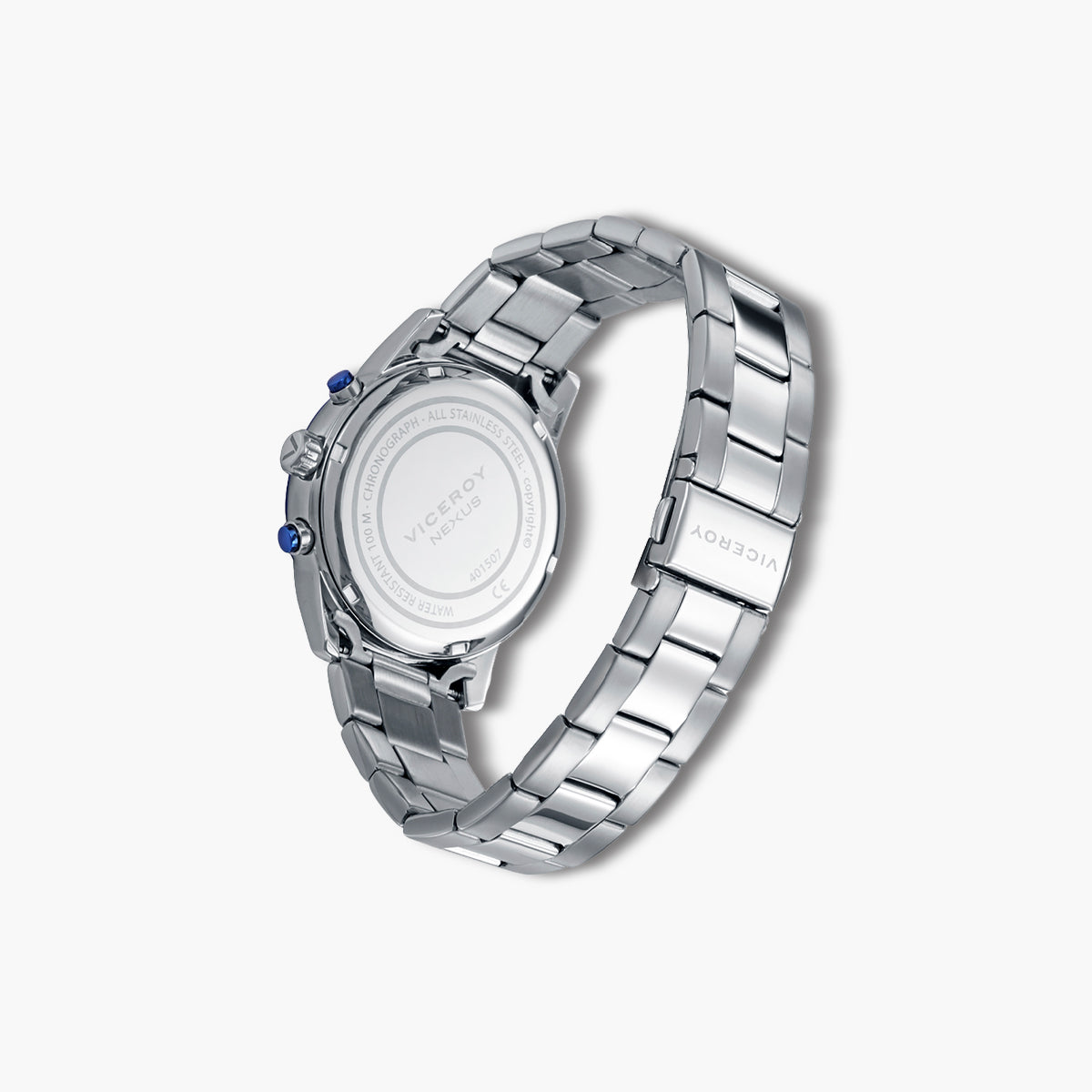 Reloj Viceroy Nexus 401507-37 acero bicolor esfera azul y naranja
