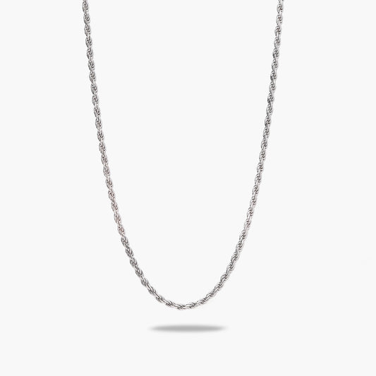Gargantilla de plata 1ª ley 50 cm cordón 