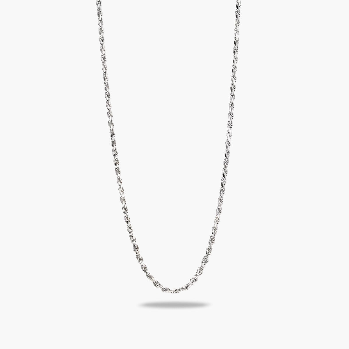 Gargantilla de plata 1ª ley 50 cm cordón