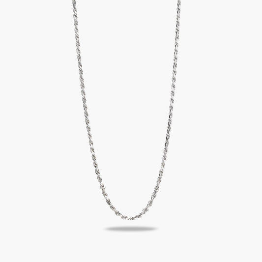 Gargantilla de plata 1ª ley 50 cm cordón
