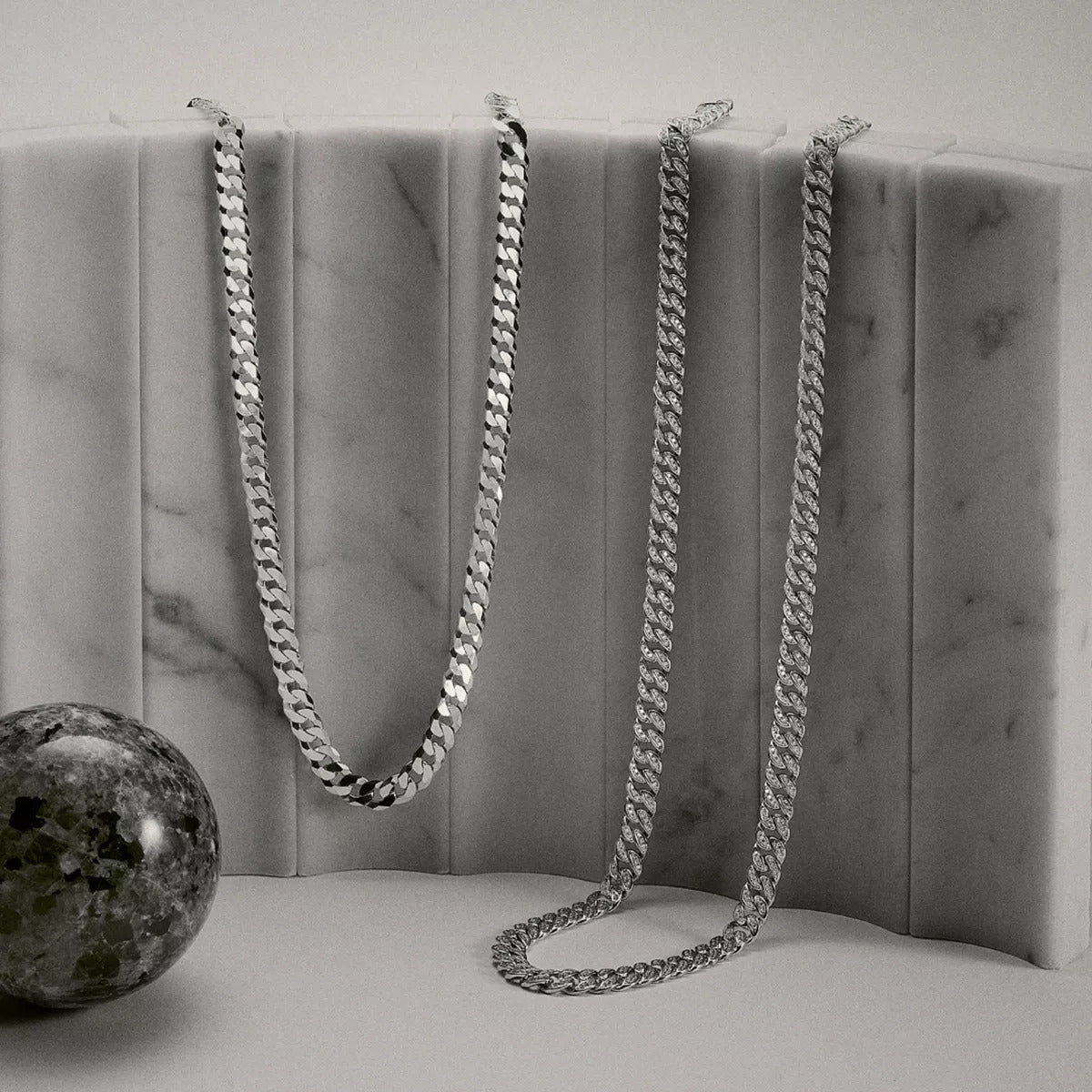 Cadena de plata 1ª ley 50 cm