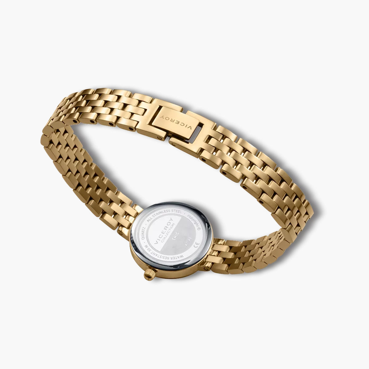 Reloj Viceroy Chic 41148-67 acero dorado esfera verde