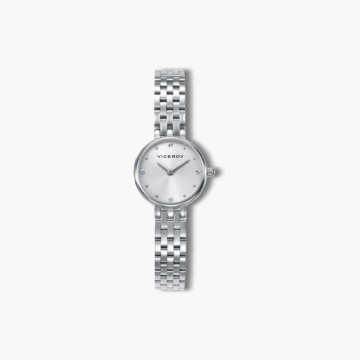 Reloj Viceroy Chic 41148-87 acero esfera plateada circonita