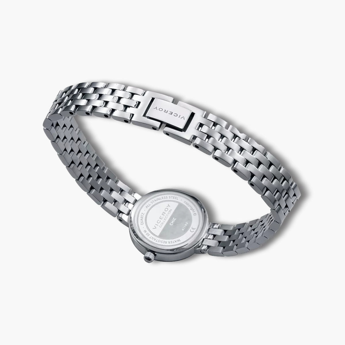 Reloj Viceroy Chic 41148-87 acero esfera plateada circonita