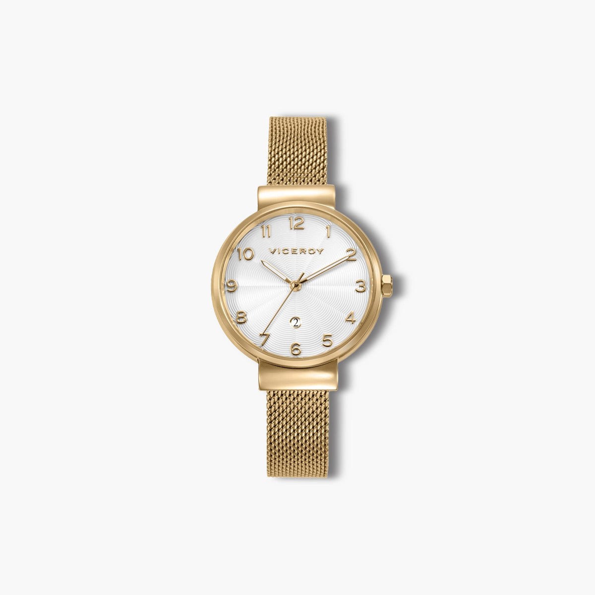 Reloj Viceroy Kiss 41150-05 acero dorado esfera blanca