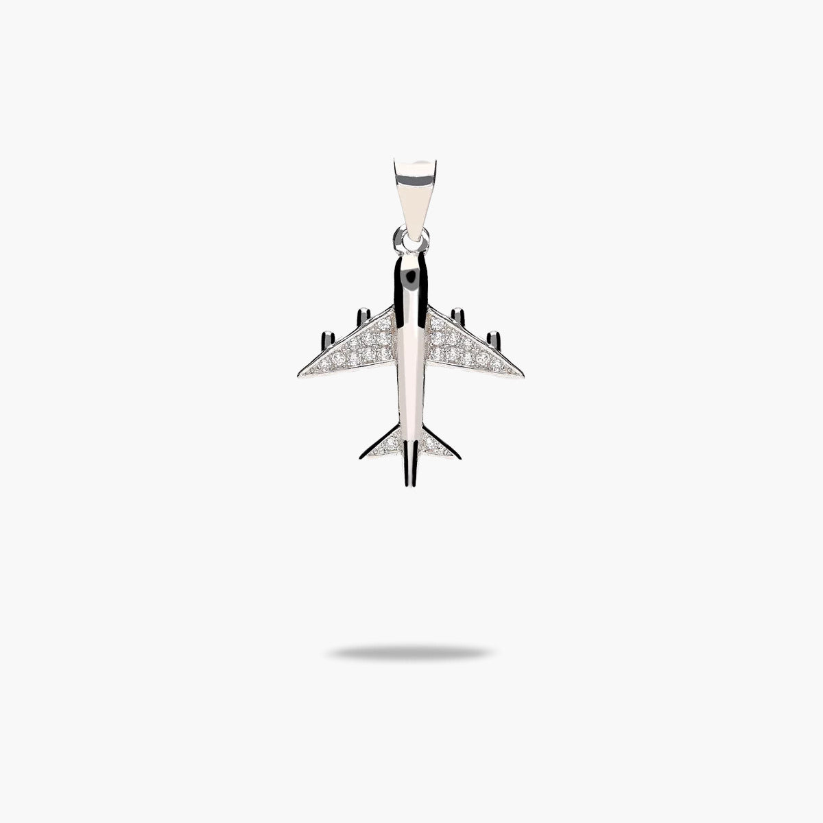 Colgante avion plata primera ley
